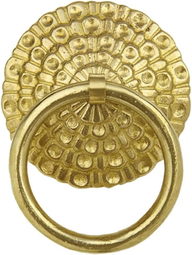 Door knocker,Hardware Pull Door knocker Kitchen cabinet Wardrobe Brass (Color : B, Size : Diameter6.5cm(2.6in))