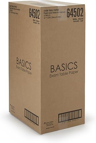 Miniatura 4 de Graham Medical Papel de mesa Blanco Liso 21'' W x 225' L 12 Rollos