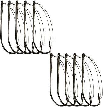 10pcs/Box Weedless Hooks Wacky Worm Fishing Hook the Fishing Wacky Worm Rig Tool Weedless Hooks for Soft Baits