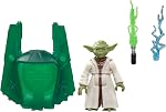 Star Wars Epic World Maître Yoda, 4-Inch Figure d'action à l'échelle, navire & 2 Accessoires, Jouets pour garçons & Filles Âge 4+