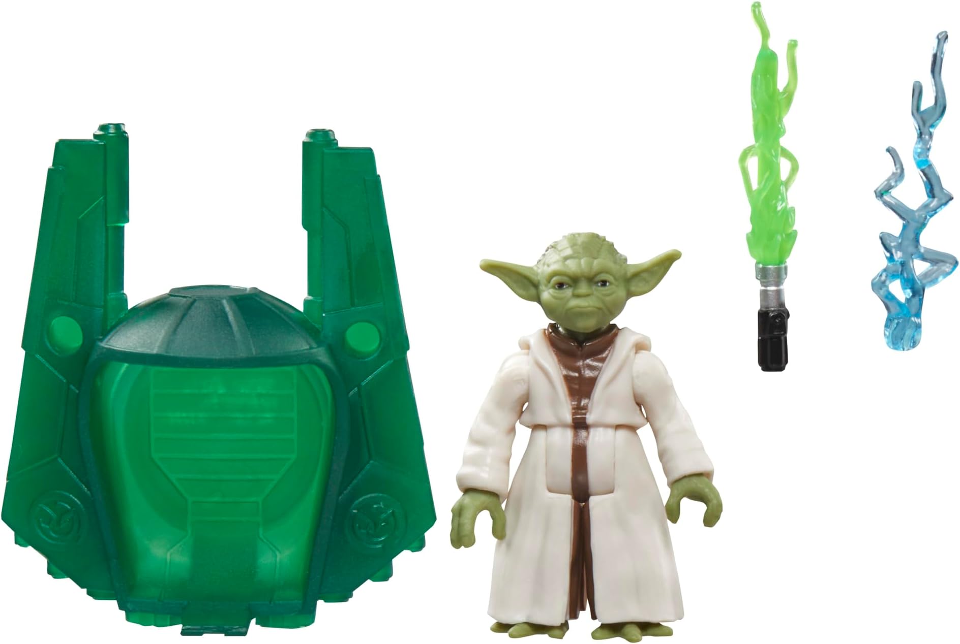 STAR WARS Epic World of Action Master Yoda, 4-Inch Scale Action Figure, Ship & 2 Accessories, Toys for Boys & Girls Ages 4+