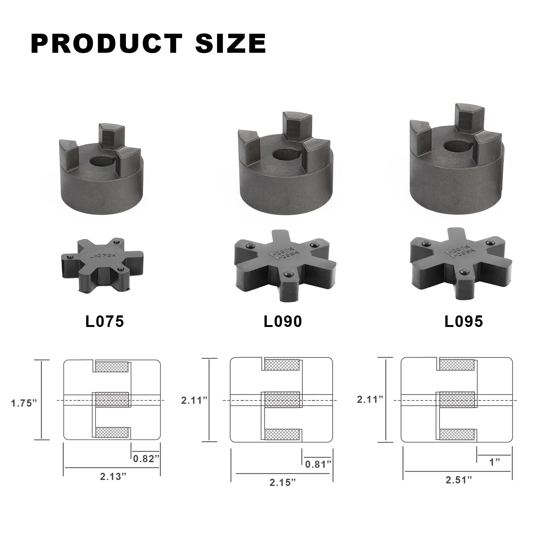 L095 Coupling Set - Wood Splitter & Industrial Use -2