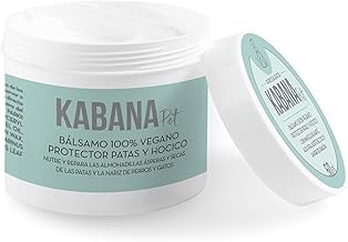 KabanaPet Bálsamo curativo hocicos y Protector de Patas de Perro orgánico Cura, repara y restaura Las Patas y hocicos Secos, agrietados y dañados - Manteca 100% Natural - Efectivo y Seguro - 50ml