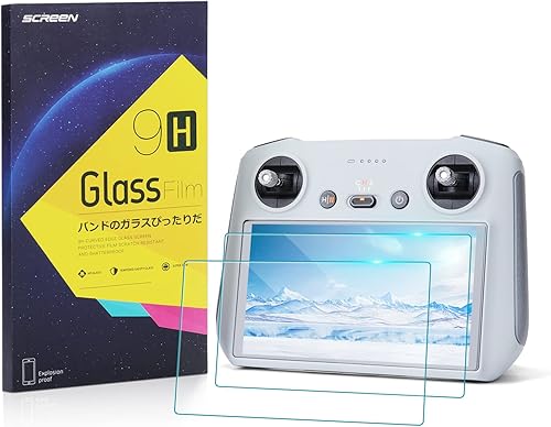 SEASKY 2 Pack HD Tempered Glass Screen Protector for DJI Mini 43 Pro DJI Mavic 3 Classic Air 3S Drone Accessories DJI RC 2 Remote Controller