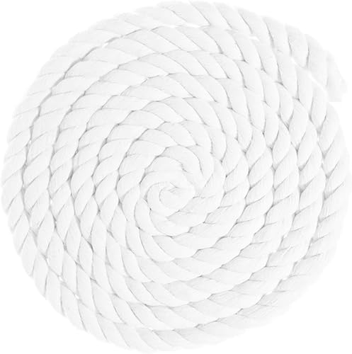 Miniatura 87 de West Coast Paracord - Cuerda de algodón natural trenzada de 3 hebras, 1/4, 1/2, 5/8, 3/4 y 1 pulgada de diámetro, 10, 25, 50, 100 pies