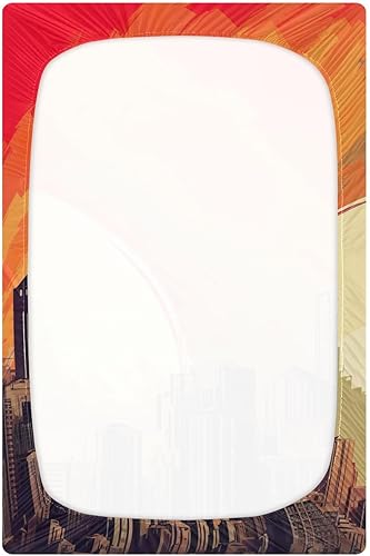 Miniatura 3 de Fitted Crib Sheets Vintage Sun Over A City Baby Crib Sheets for Boy & Girl Toddler Mattress Sheets 21216402