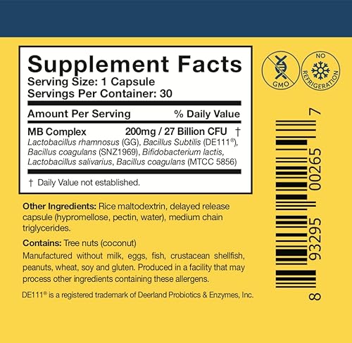 Miniatura 6 de Researched Nutritionals MastCell Support Duo - HistaQuel para apoyar la producción normal de histamina (120 cápsulas) y probiótico multicepa