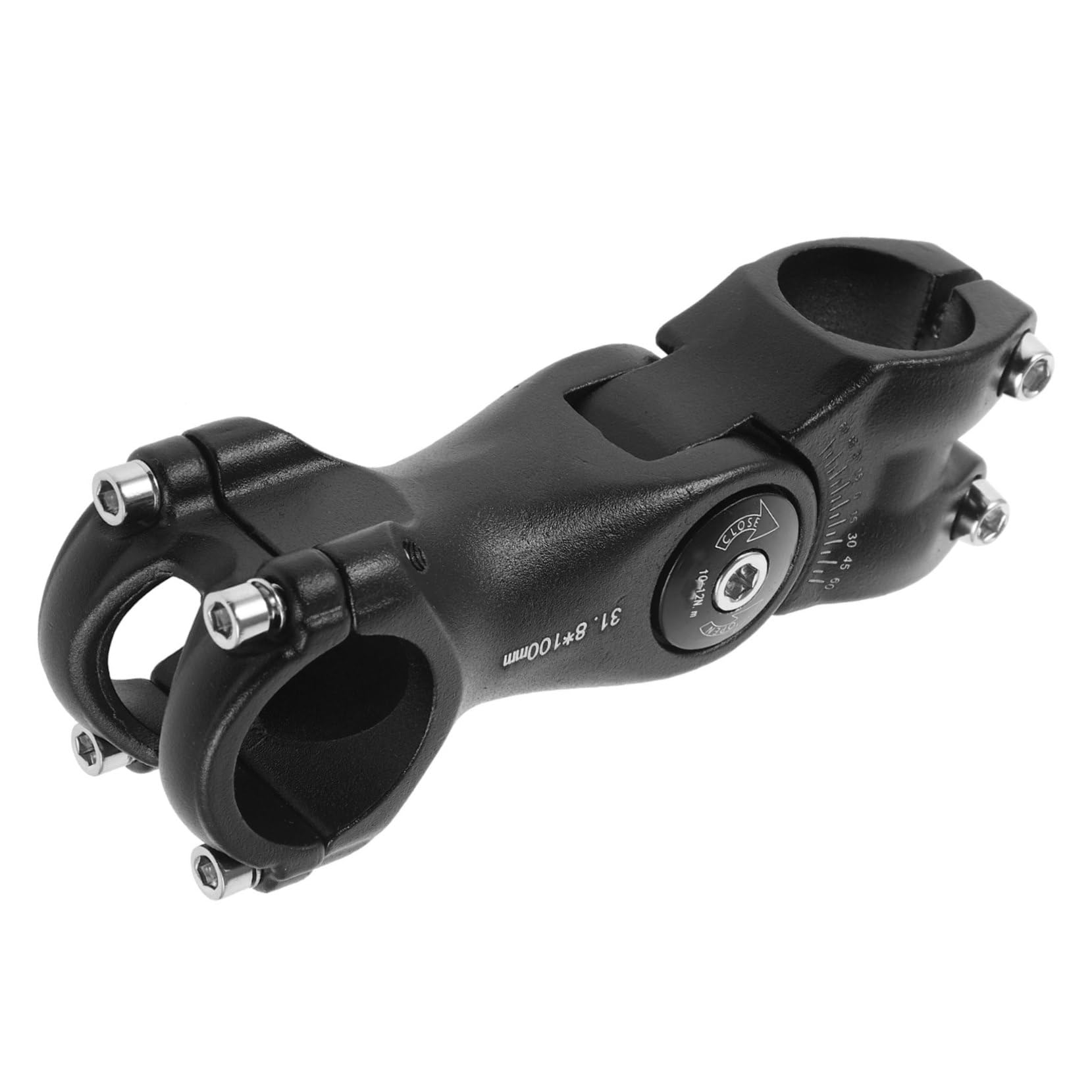ibasenice Potence VTT Rehausseur De Guidon Vélo De Montagne Élévateur De Montagne Étendu Monter Tiges Lumière Potence De Guidon Réglable Éleveur Léger Black Alliage D'aluminium