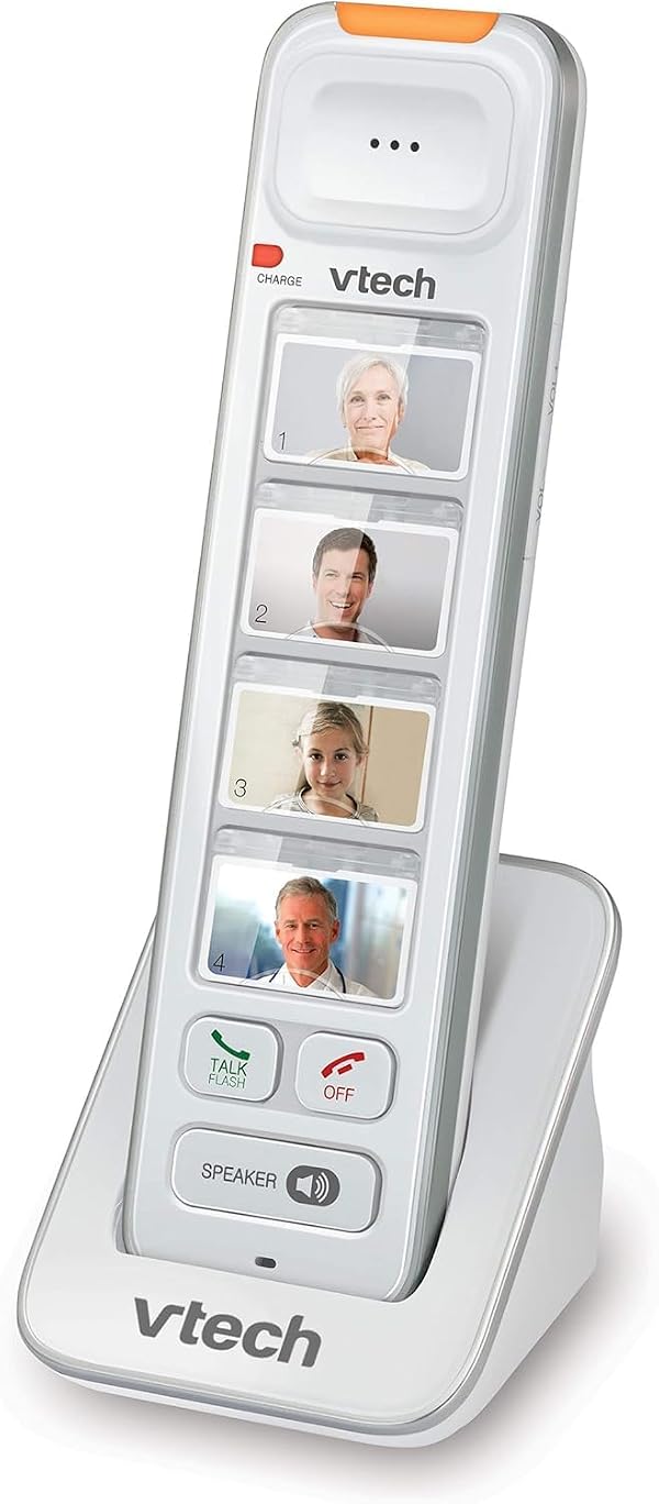 VTech SN5307 Amplified Photo Dial Additional Handset with Big Buttons, Large Display & 4 Photo Speed Dials for SN5127 & SN5147 Senior Phones by VTech - Image 8
