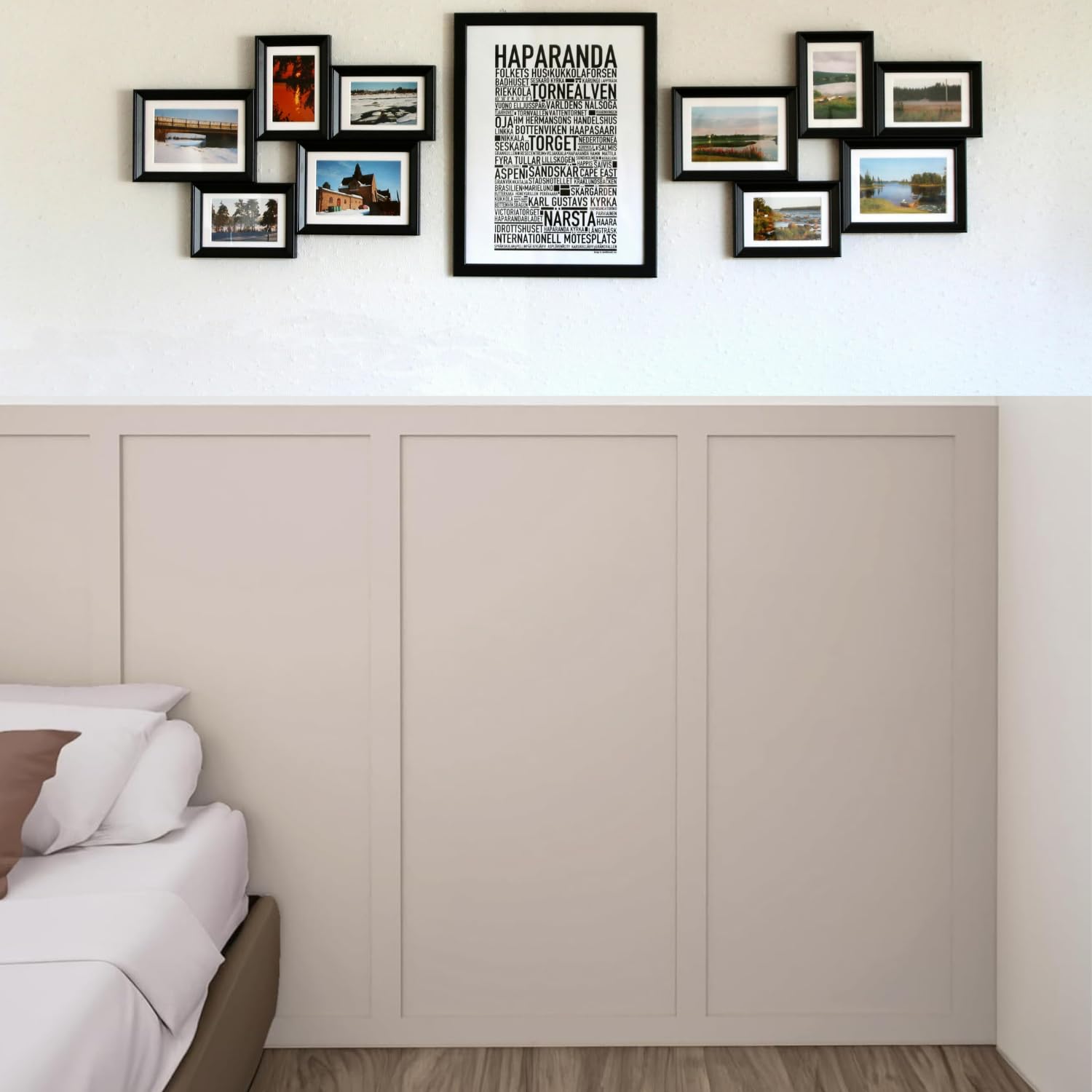 Wall Panelling Kit Shaker Style 3D Wall Panel Kit | MDF Wall Panels - Paintable Accent Panel Kit for a Stylish Upgrade to Any Home Decor 100cmx10cm (25)