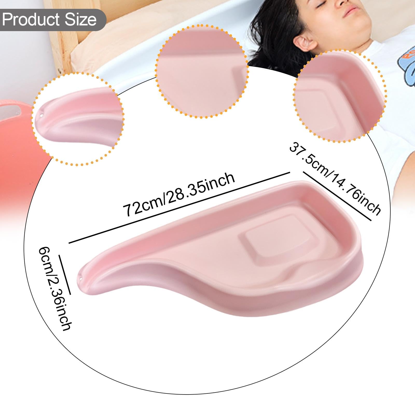 Harilla Lavacabezas, lavabo para postradas en cama, estación de lavado de cabello para el cuidado del hogar, lavabo para mayores, lesionadas, Rosa