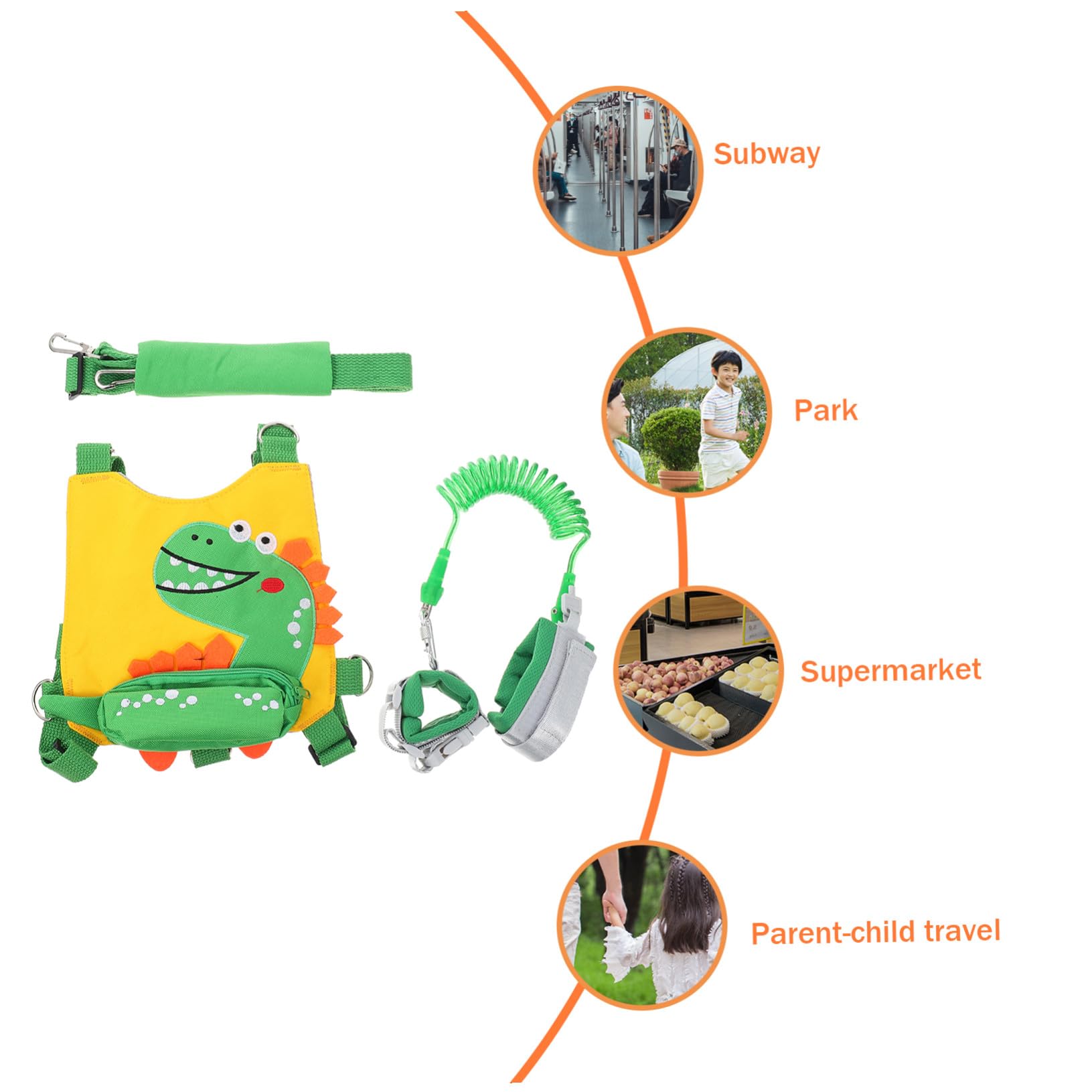 Arnés Antipérdida para Bebés con Correa Extensible Diseño de Dibujos Animados Seguro y Transpirable para Pequeños que Caminan para Exteriores y Paseos