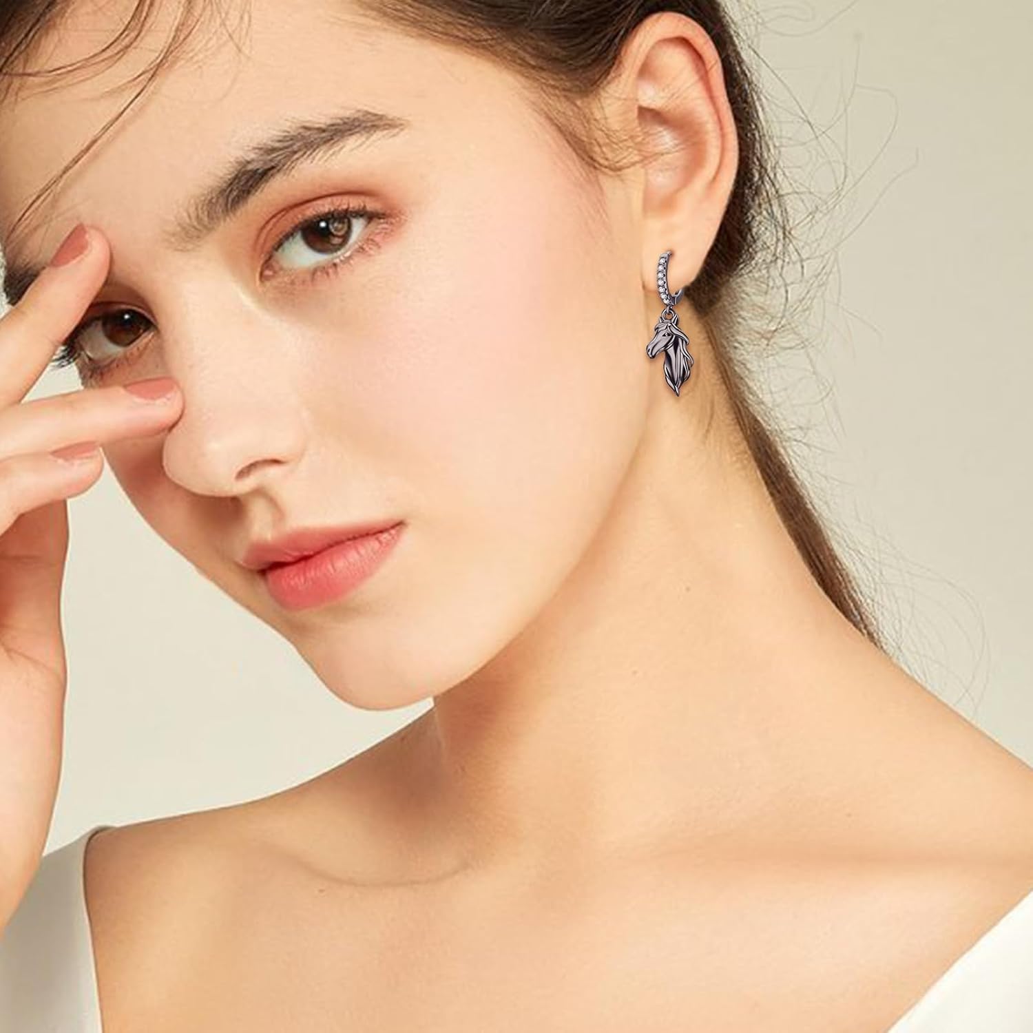 Horse Earrings for Women 925 Sterling Silver Horse Earrings Kentucky Derby Jewelry Gifts for Women - Image 4