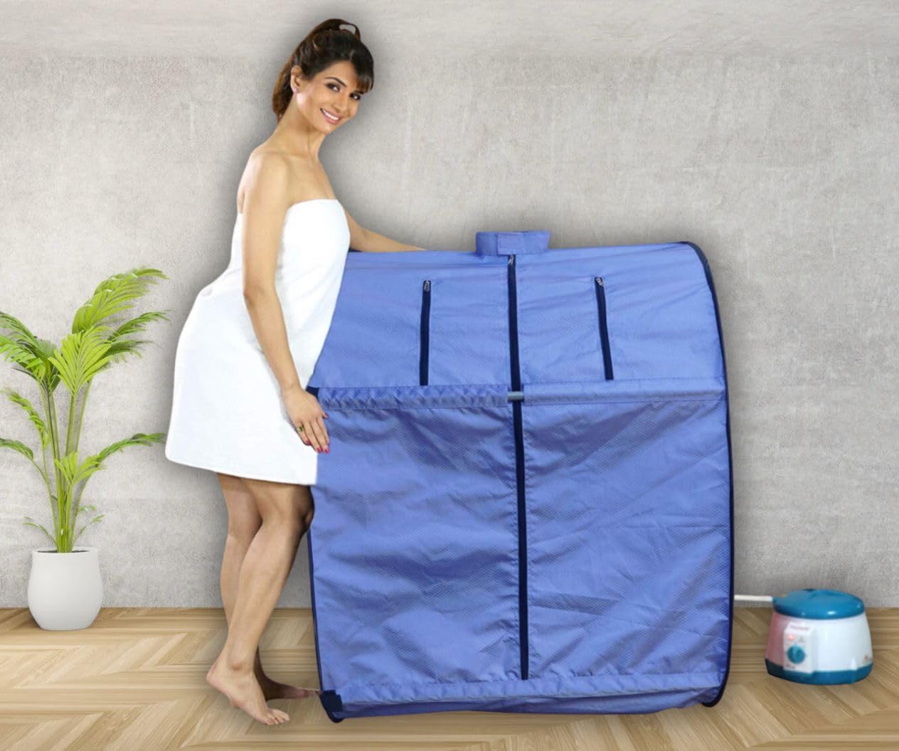 Portable Home Steam Sauna Bath for Health and Beauty Spa at Home (I03-Blue)