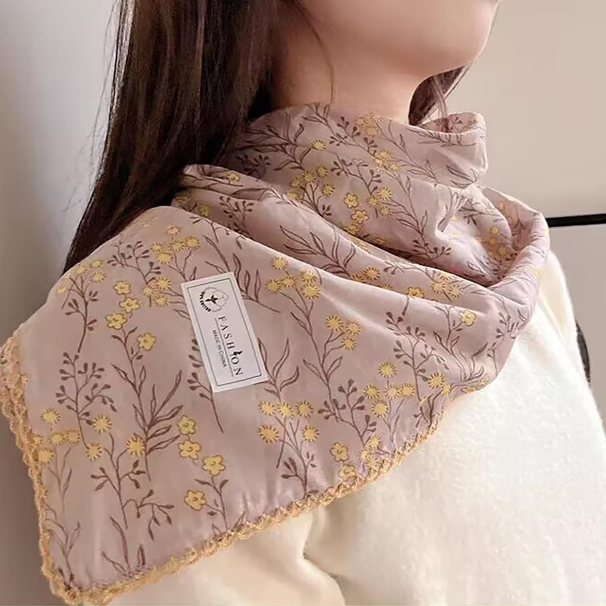 Large Cotton Bandana Headband, Head Wrap, Protective Coverage, Hair Neck Scarf for Women 28 x 28 inch - Image 6