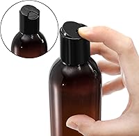 Vista 4 de Bekith 16 Pack 8 ounce Amber Empty Plastic Bottles with Disc Top Flip Cap; BPA-Free Refillable Containers For Shampoo, Lotions, Liquid Body Soap