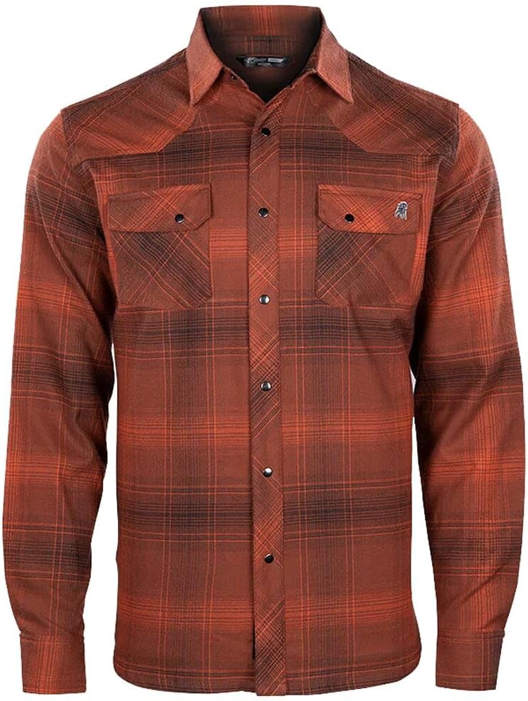 Stone Glacier Timber Butte Long Sleeve Snap Shirt Redstone Plaid 90002-RS