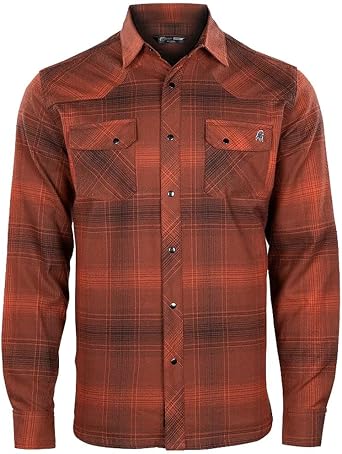Stone Glacier Timber Butte Long Sleeve Snap Shirt Redstone Plaid 90002-RS
