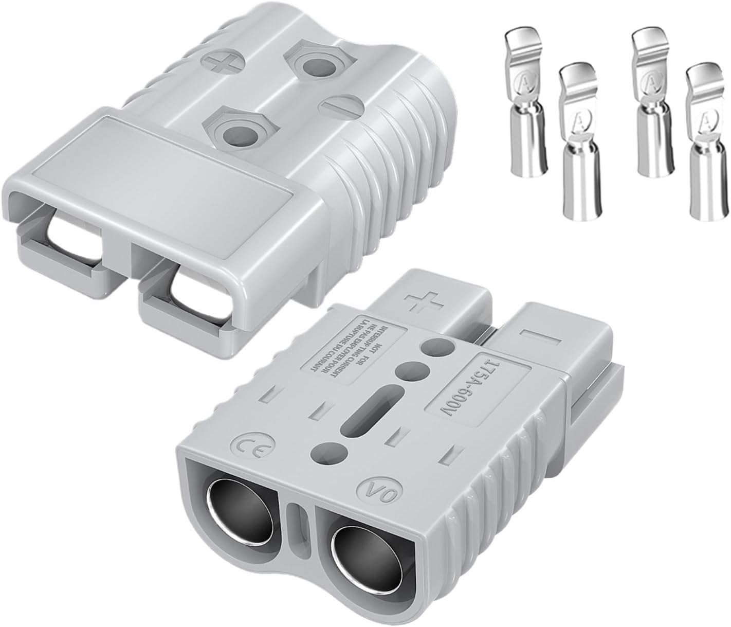 2PCS 350A Plug Battery Quick Connect Disconnect Connector 600V Towing Winch Quick Connect Wire Harness Plug