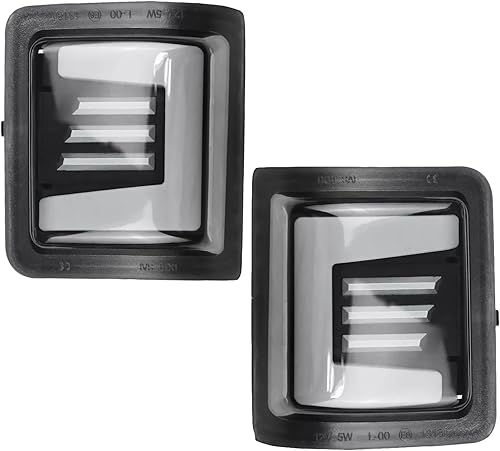 Miniatura 23 de Switchback - Luces LED para espejo lateral compatibles con Ford F250 F350 F450 F550 Super Duty Pickup 2008-2016 Sin patrón-blanco+ámbar