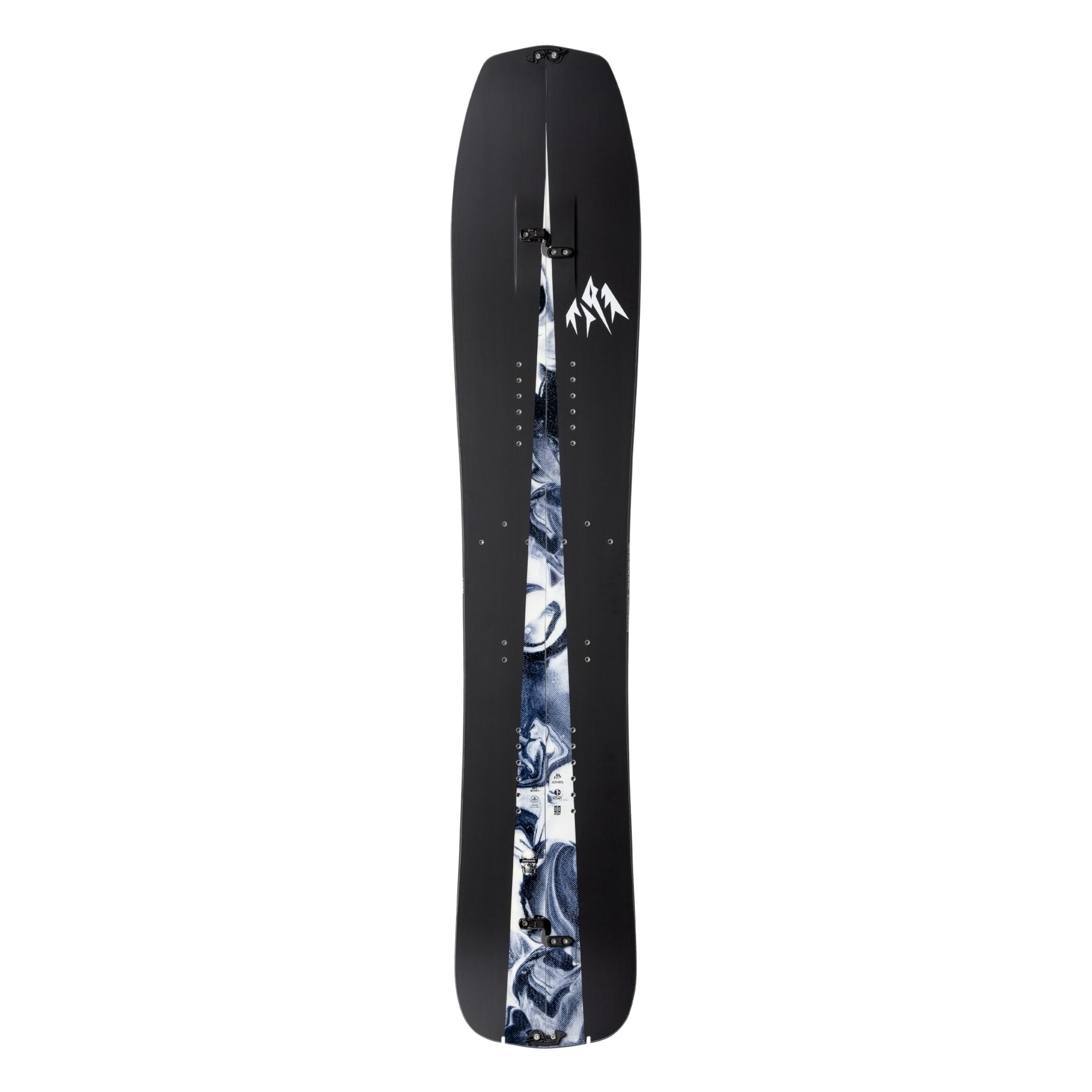 JONES - Mind Expander Splitboard, Splitboards Surf Shape, Ideal for Trees, Powder and Backcountry surf slashing, Size 154, Color Black