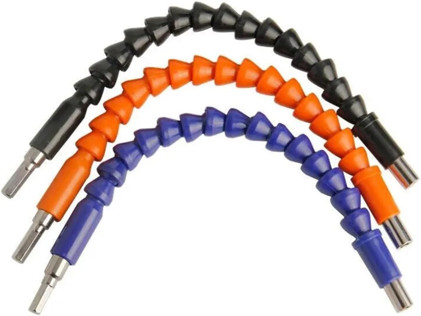 Flexible Drill bit Flexible Shaft Extension Screwdriver Bit Holder Link 1pcs for Hexagonal Screwdriver Flexible Shaft Electronic Drill Accessories292mm(295mm Orange)