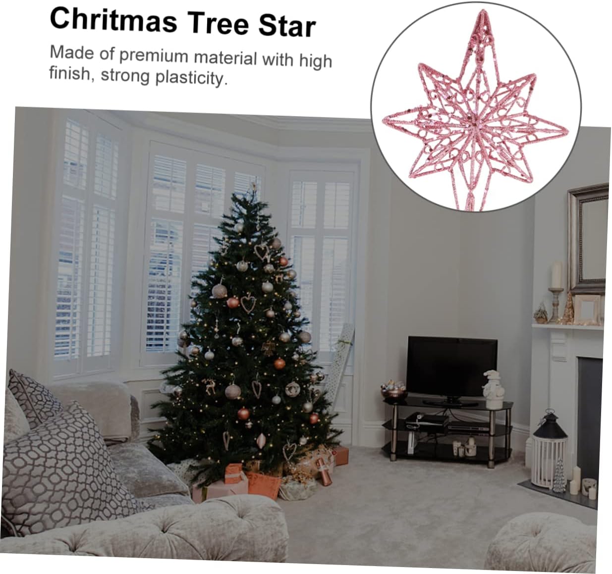 Anise Topper Star Christmas Tree for Home Party Holiday Season