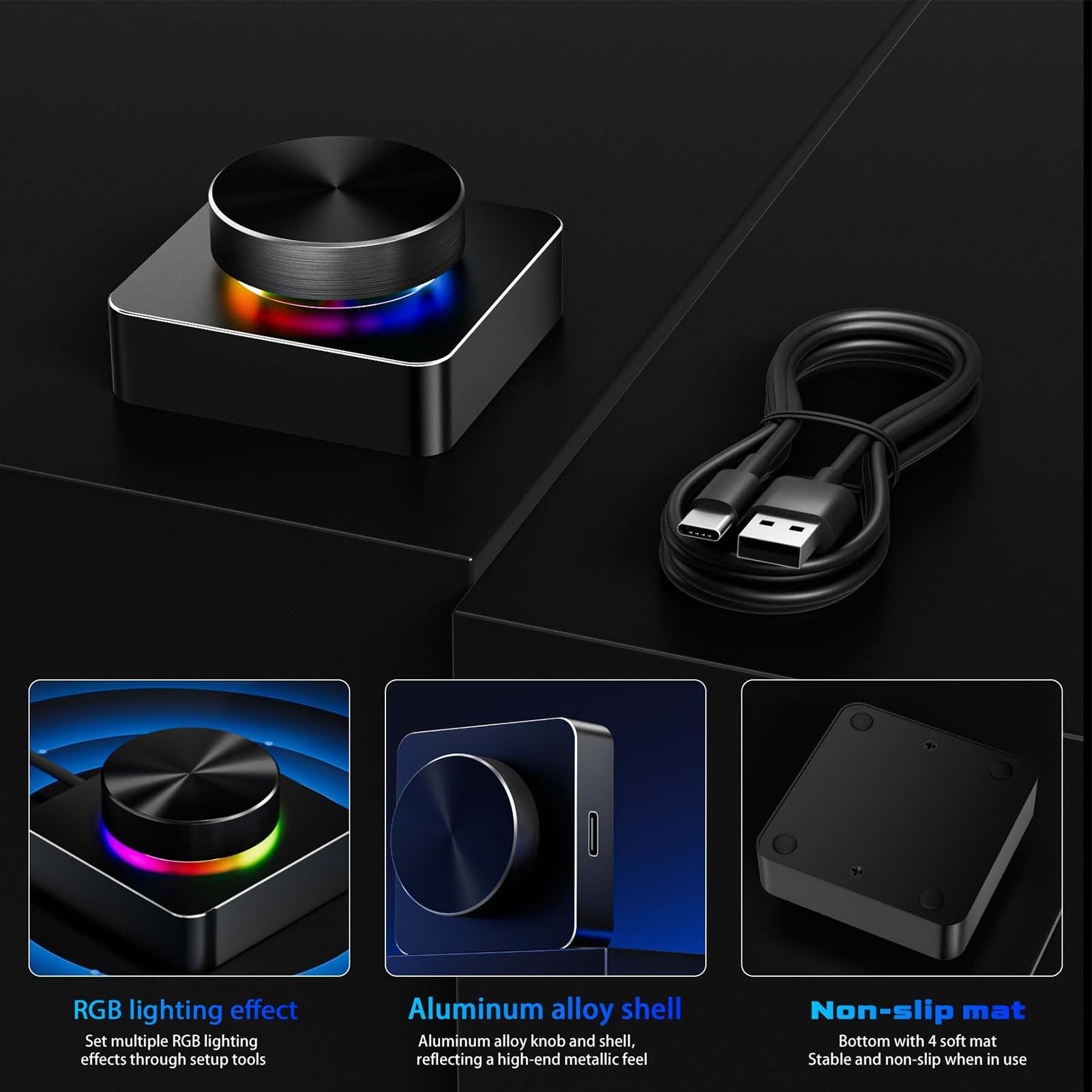 Générique Contrôleur de Volume Externe pour Ordinateur Programmable RGB