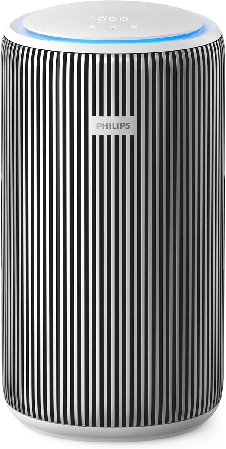 Philips Hava Temizleyici 3200 Serisi - HEPA NanoProtect + Aktif Karbon Filtre, CADR 520m³/sa 135m² Alerji Hastaları İçin, Ultra-sessiz, Akıllı ve Enerji Verimli, Gümüş (AC3220/10)