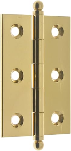 Miniatura 10 de idh by St. Simons 82015-019 Bisagras de gabinete de latón macizo de calidad profesional de 2 x 1-12 pulgadas (par), 1-12 pulgadas, negro mate