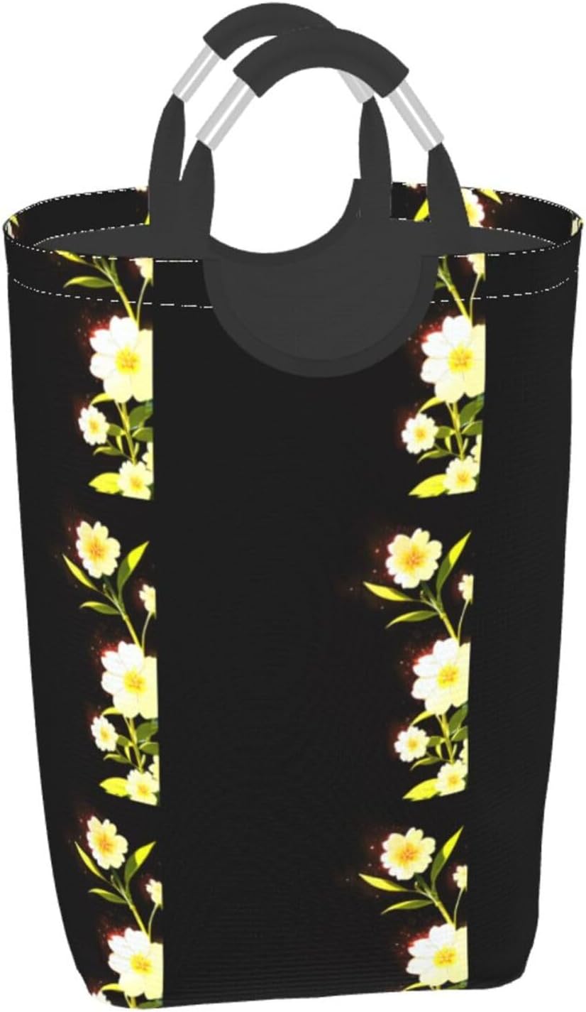 Cinchona flower Square storage bag 50L, suitable for multiple scenes, foldable dirty clothes storage basket.