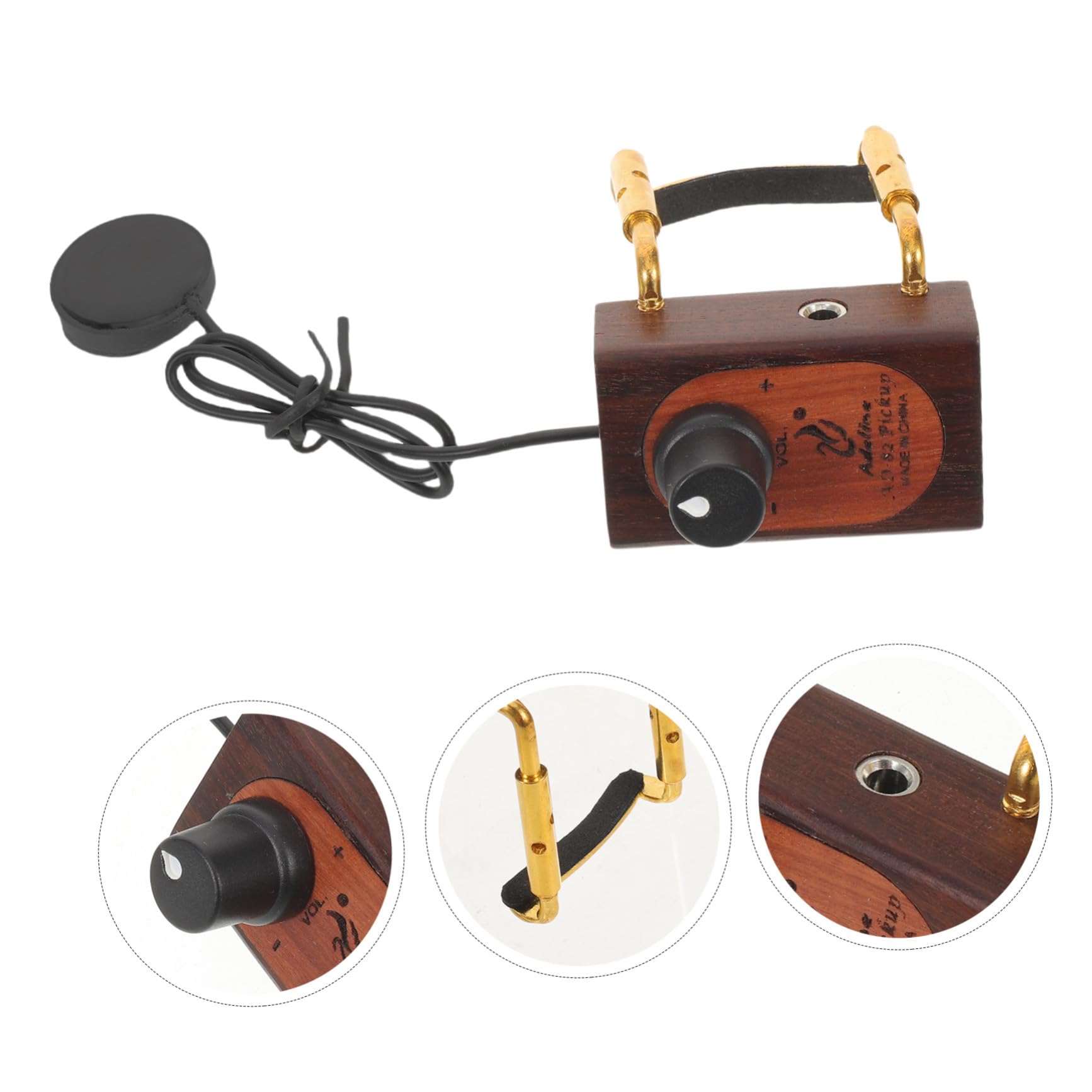 Tragbarer Violin Tonabnehmer aus Metall mit Universeller Kompatibilität für Ukulele und Gitarre für Touring und Musikunterricht