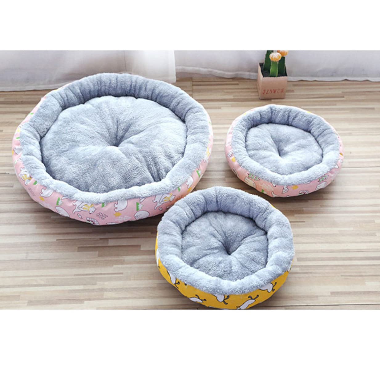 Amazon | [JUI3N] 猫 ベッド 犬 60*60cm ベッド ペットベッド 猫用 犬