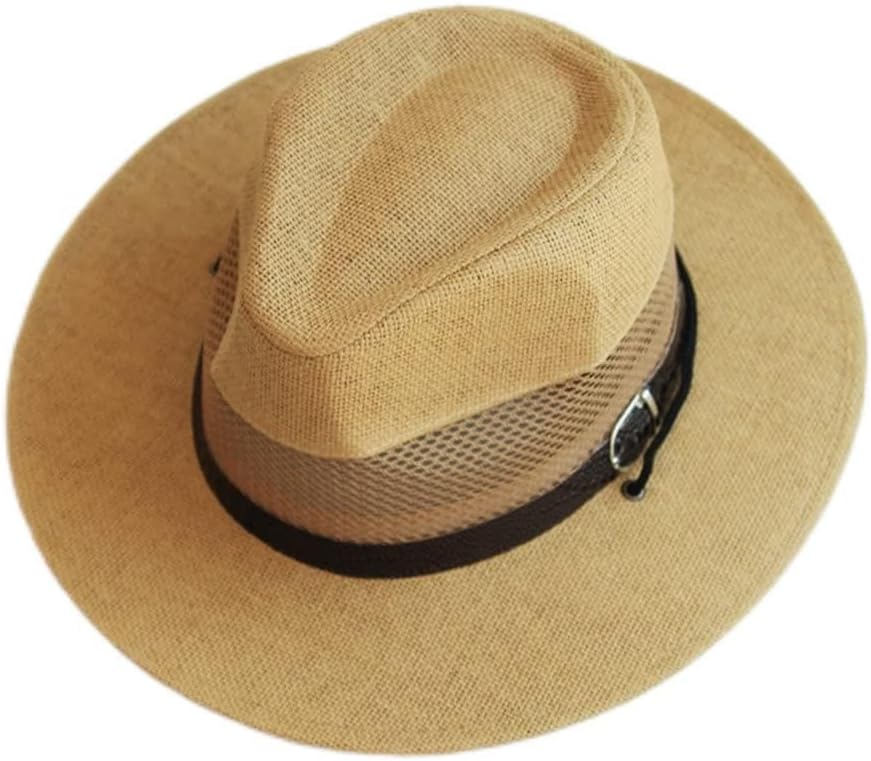 Jazz Hat Men's British Retro Outdoor Wide Brim Sunscreen Sun