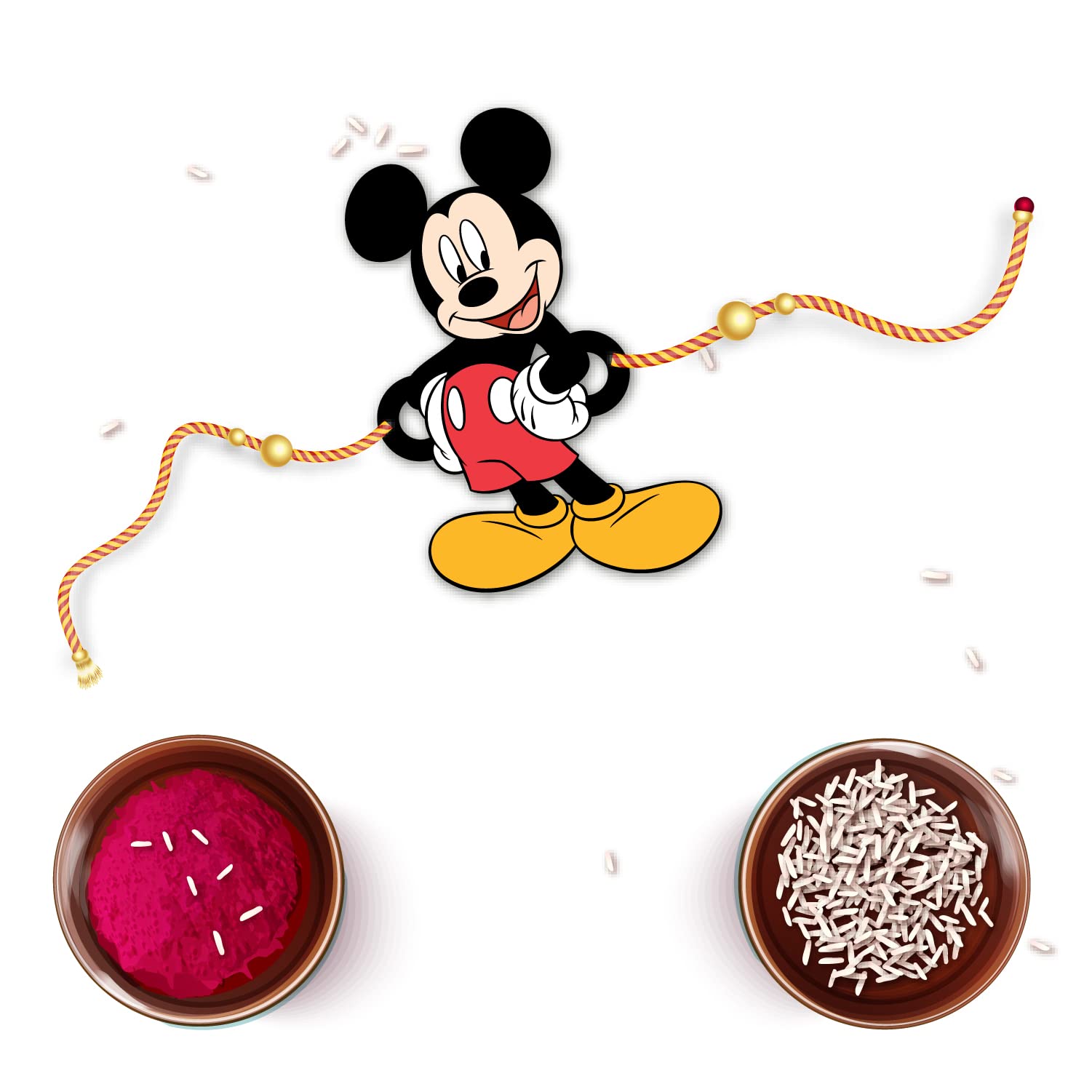 Bhai Please Mickey Rakhi for Brother/Bhai/Bhaiya| Set of 1 pc with Roli/Kumkum- Chawal| Kids, Boys Designer, Fancy, Fun, Movie Wooden Rakhi Set| with Raksha Bandhan Greetings (B097N8Q4DY) Amazon Price History, Amazon Price Tracker