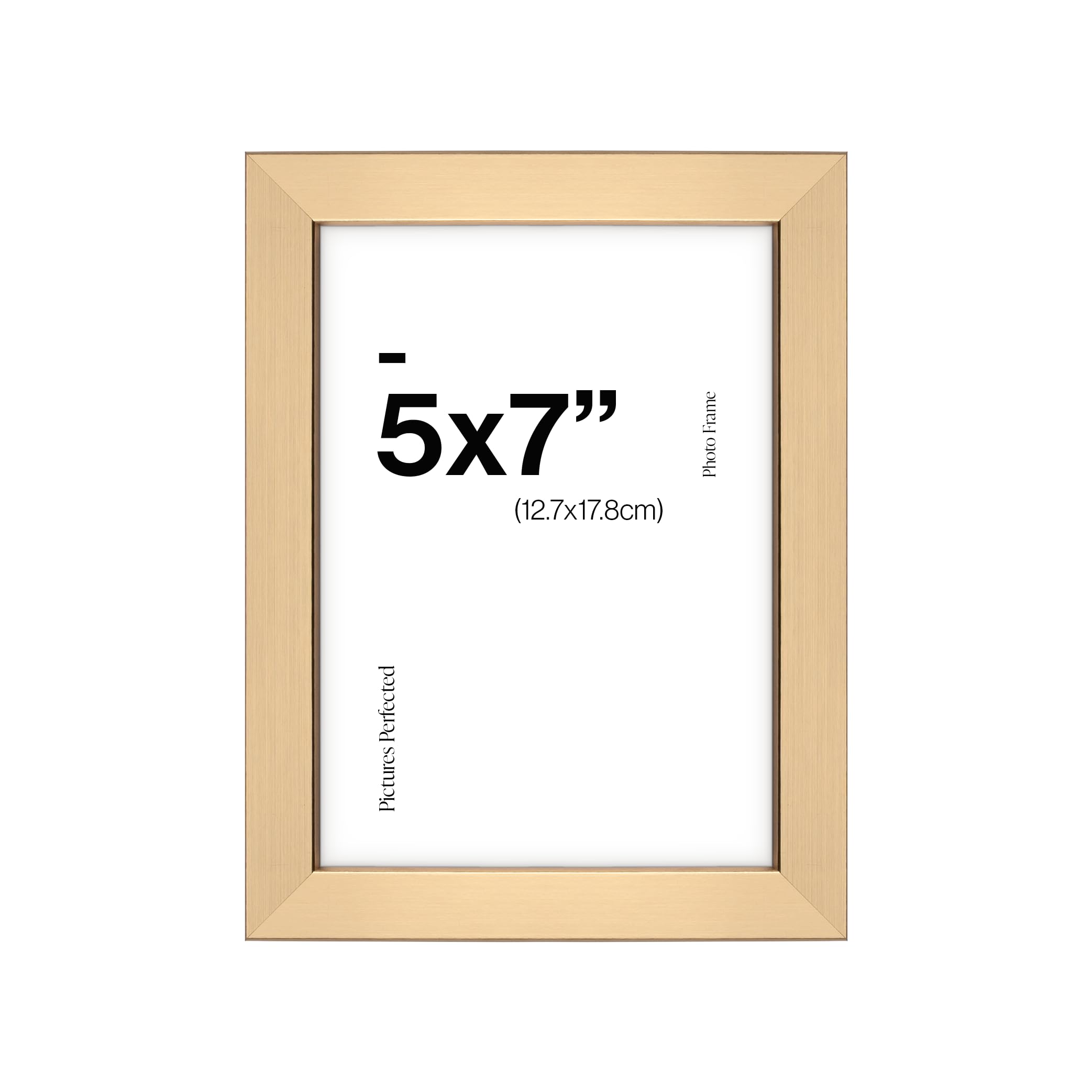 Contemporary Gold 7x5 Wooden Photo Frame for 7x5 Photos or Pictures