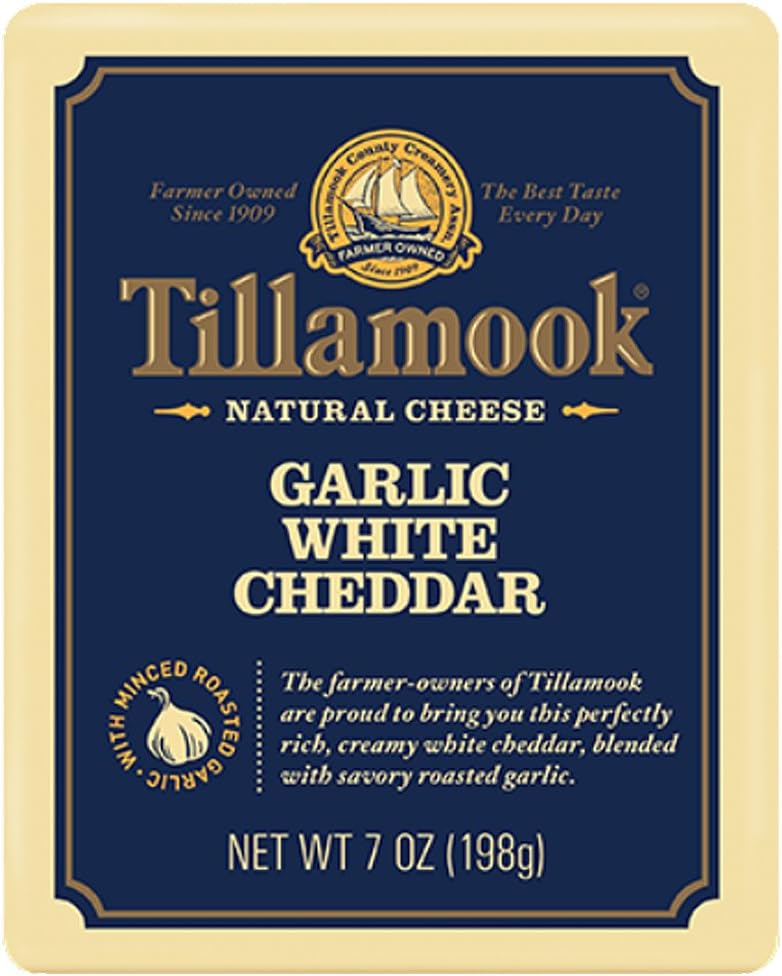 Tillamook Cheese Garlic White Cheddar 7 oz.