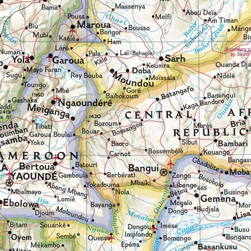 National Geographic: Africa Classic Political Wall Map - Extra Large - 35.75 X 46.25 Inches - Art Quality Print #TOP1