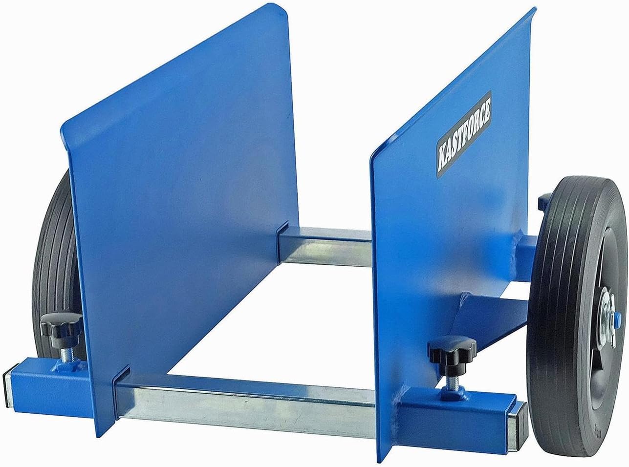 Panel Dolly, 600 Lbs Capacity, Drywall Mover with 8" Non-Flat Wheels, 0~10 Inch Adjustable Clamp Panel Cart, Wood and Fence Mover, Door Dolly KF4002