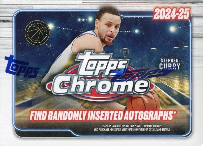 Amazon.com: 2024/25 Topps Chrome Basketball Factory Sealed