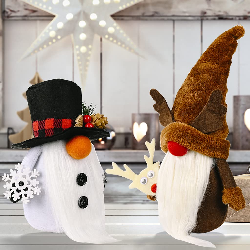 3 muñecos de peluche de Navidad, dibujos animados, adornos suecos, decoración de vacaciones