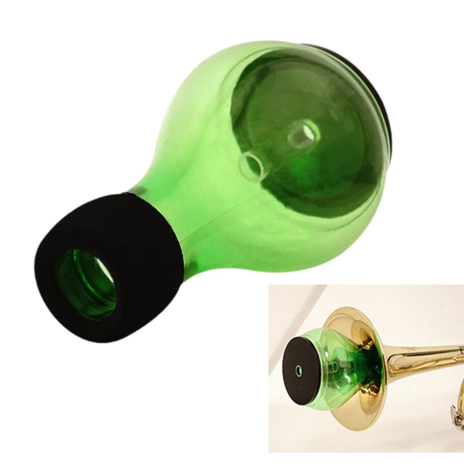 Sordina per Trombe - Accessorio Professionale per Strumenti Musicali Che Attenua Il Suono Della Tromba per Esibizioni Pratiche, Verde