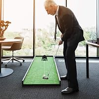 Dispozitiv automat Ejoyous pentru returnarea mingilor de golf, portabil, din plastic, pentru antrenament în interior și exterior 8