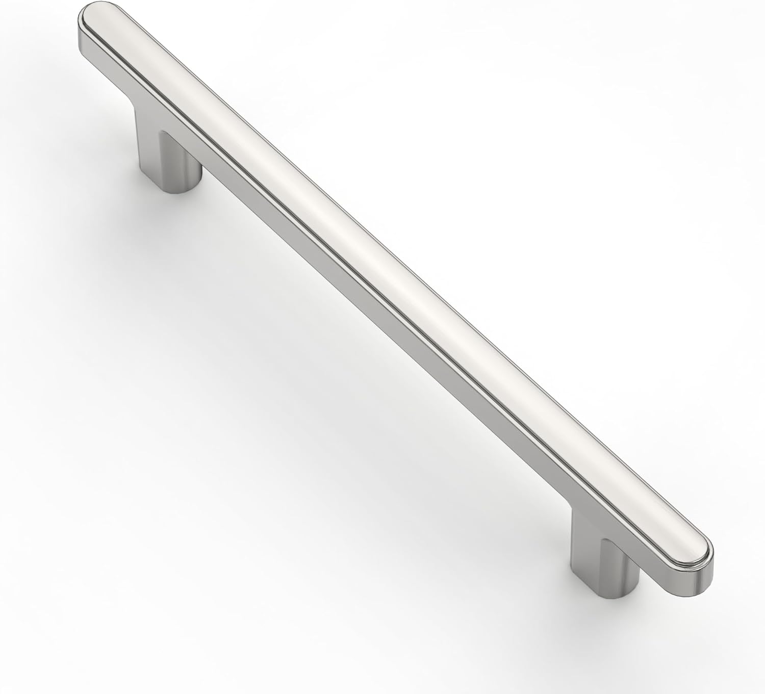 Alzassbg Cabinet Pulls, Matte Black, 5 Inch(128mm) Hole Centers, Modern Bar Style, Drawer Handles for Kitchen Cabinets, 10 Pack, AL3106MB