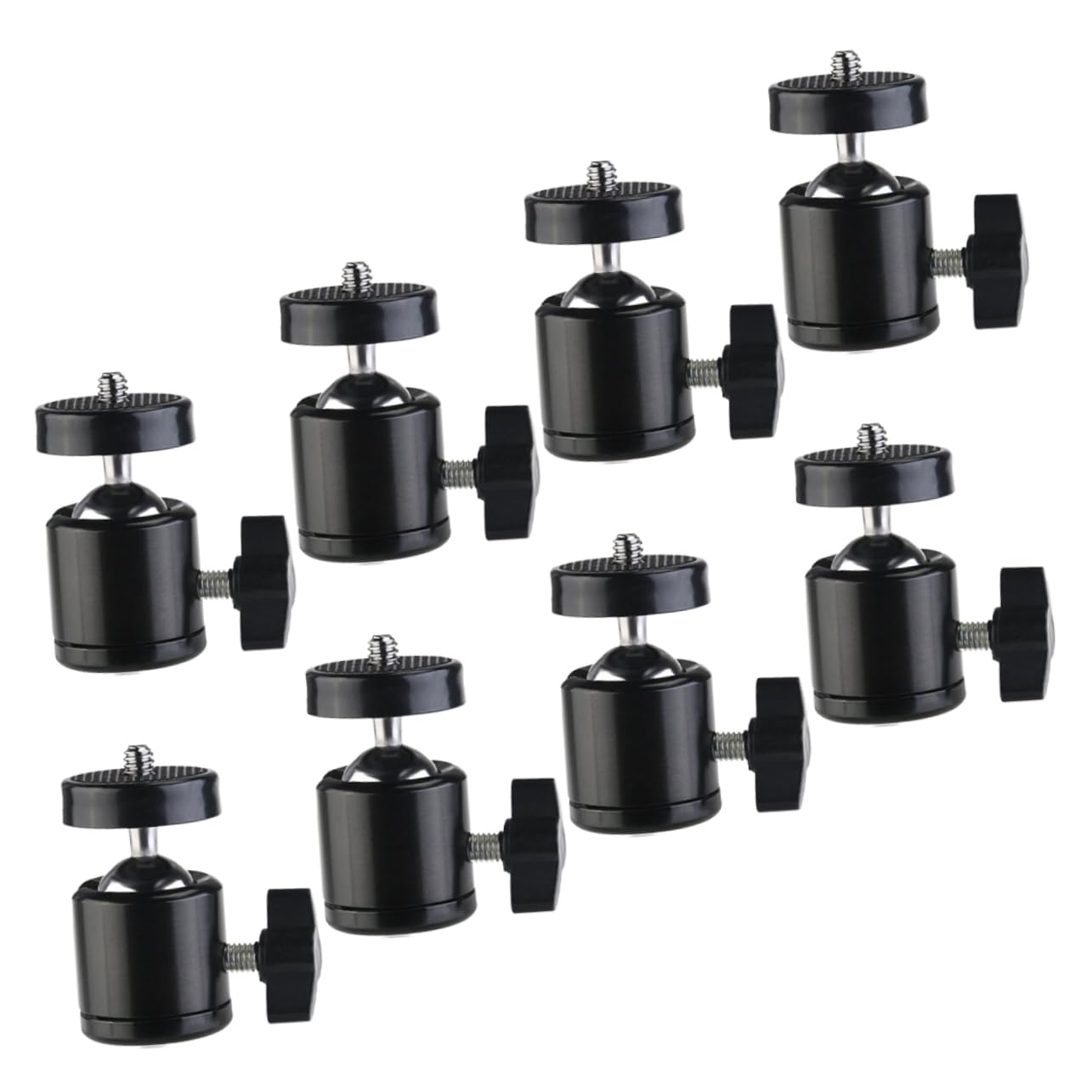 ifundom 8pcs Camera Mount Tripod Ball Heads Adapter for Camera Head 360 Degree Swivel Metal Construction Live Streaming Accessory