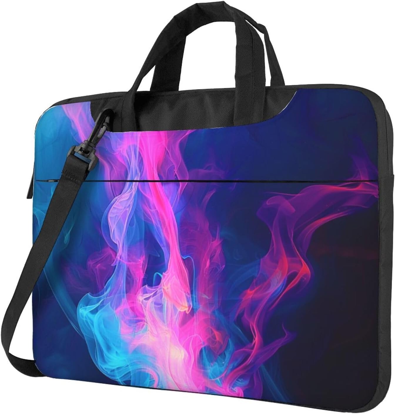 Blue and Fire Laptop Carrying Case Travel Business Computer Bag Work Bag for Men Women
