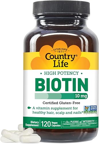 Biotina de alta potencia 10 mg 120 cápsulas vegetales