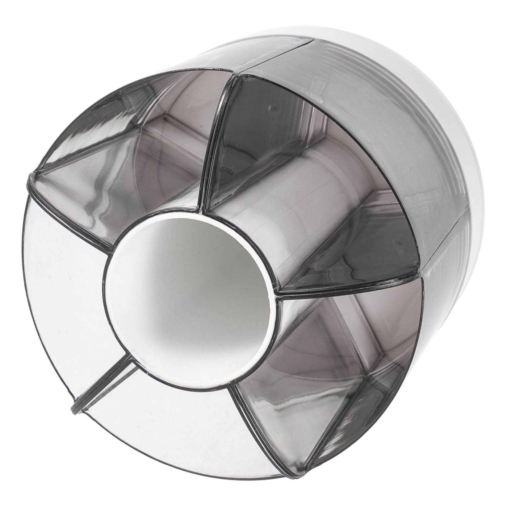 Rangement de maquillage rotatif SECFOU avec design détachable à 360 degrés en plastique