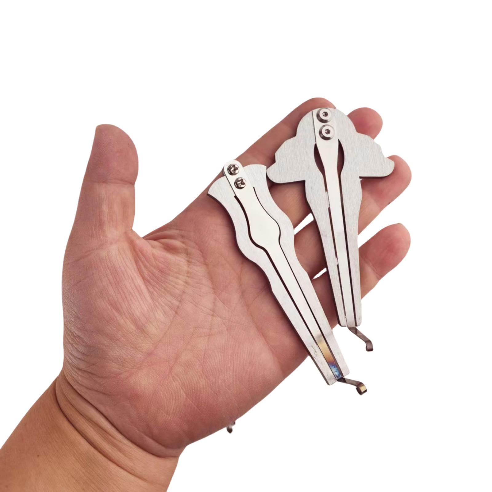 4 Pezzi Scacciapensieri Professionale Bocca Vargan Portatile Metallo Design Originale Suono Limpido Adatto per Principianti Bambini Club Creativi
