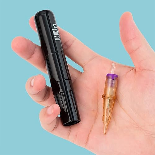 Miniatura 6 de INKin Máquina de maquillaje permanente, bolígrafo de tatuaje, conector RCA delgado negro, motor personalizado para cejas, labios, ojos, tatuaje
